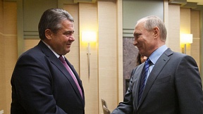 Zum Treffen des russischen Präsidenten Wladimir Putin mit dem deutschen Vizekanzler und Außenminister des Auswärtigen Sigmar Gabriel Zum Treffen des russischen Präsidenten Wladimir Putin mit dem deutschen Vizekanzler und Außenminister des Auswärtigen Sigmar Gabriel