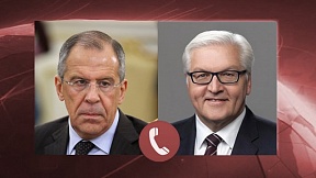 Über das Telefongespräch zwischen Sergey Lawrow und Frank-Walter Steinmeier Über das Telefongespräch zwischen Sergey Lawrow und Frank-Walter Steinmeier