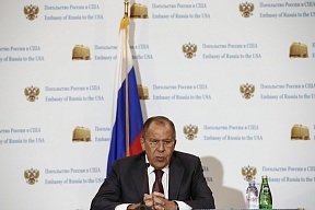Rede und Antworten des Außenministers Russlands, Sergej Lawrow, nach Verhandlungen mit dem Außenminister der USA, Rex Tillerson, am 10. Mai 2017 in Washington Rede und Antworten des Außenministers Russlands, Sergej Lawrow, nach Verhandlungen mit dem Außenminister der USA, Rex Tillerson, am 10. Mai 2017 in Washington