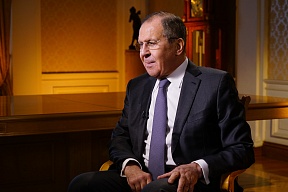 Interview des Außenministers Russlands, Sergej Lawrow, mit der Nachrichtenagentur Rossiya Segodnya am 20. April 2018 in Moskau Interview des Außenministers Russlands, Sergej Lawrow, mit der Nachrichtenagentur Rossiya Segodnya am 20. April 2018 in Moskau