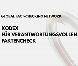 Kodex für verantwortungsvollen Faktencheck   