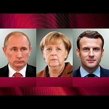 Putin telefoniert mit Merkel und Macron Putin telefoniert mit Merkel und Macron