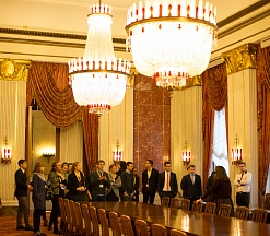 Der Botschafter Wladimir Grinin traf sich mit Teilnehmern des Russisch-Deutschen Jungendparlaments Der Botschafter Wladimir Grinin traf sich mit Teilnehmern des Russisch-Deutschen Jungendparlaments