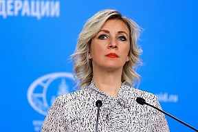  Maria Sacharowa, die Pressesprecherin des russischen Außenministeriums
